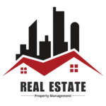 Red and Black Minimalist Estate Agent Logo (1)
